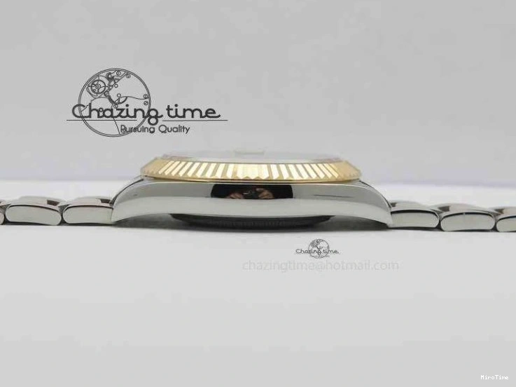 MiroTime 1218 Sleek DateJust II 41mm SS RG BP Maker Best Edition RG Roman Dial On SS RG Bracelet SA 3711